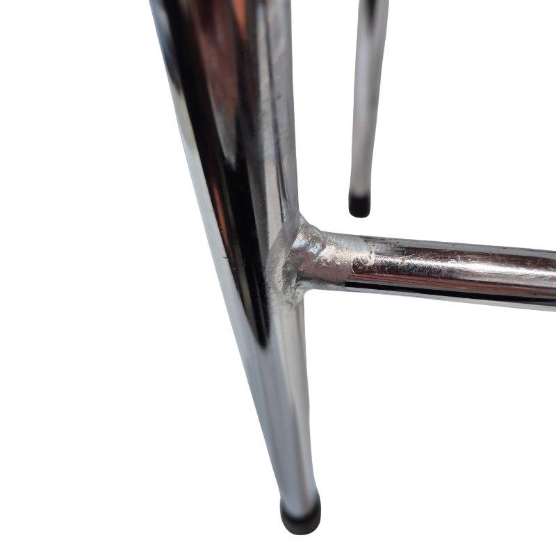 1960s Retro Chrome Step Stool – Flower bomb Fabric