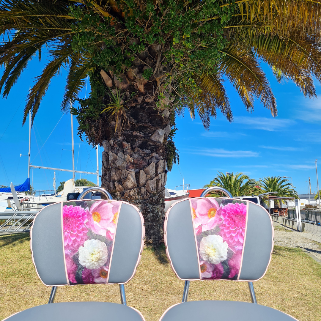 Dahlia Chrome "Chairs PAIR"