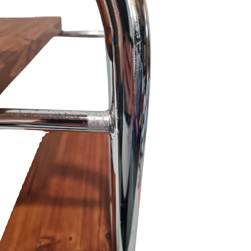 Retro Chrome Step Stool - Seat