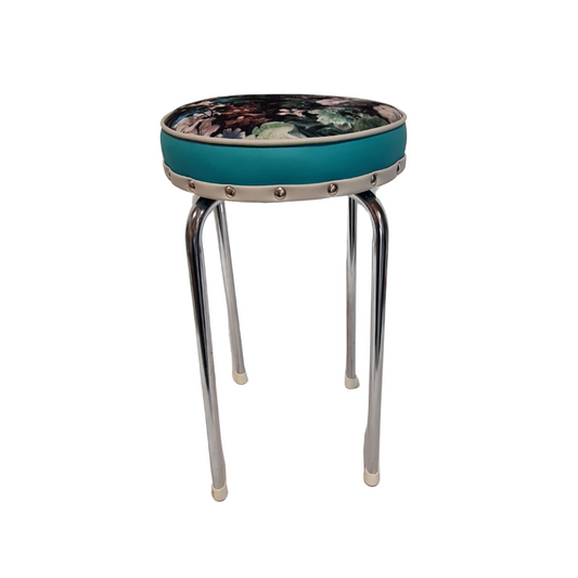Retro Chrome Stool - Seat