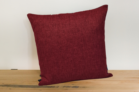 Flowerbomb - Scarlet and Keylargo / Bordeaux Cushion Cover