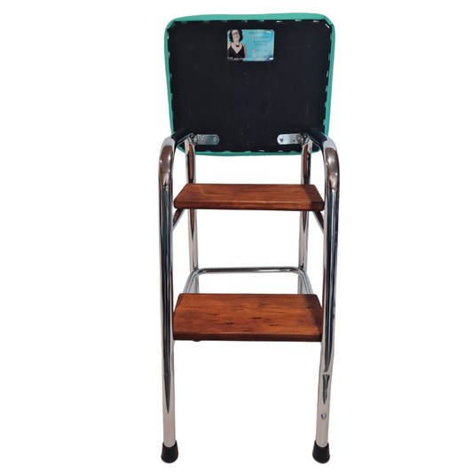 Retro Chrome Step Stool - Seat