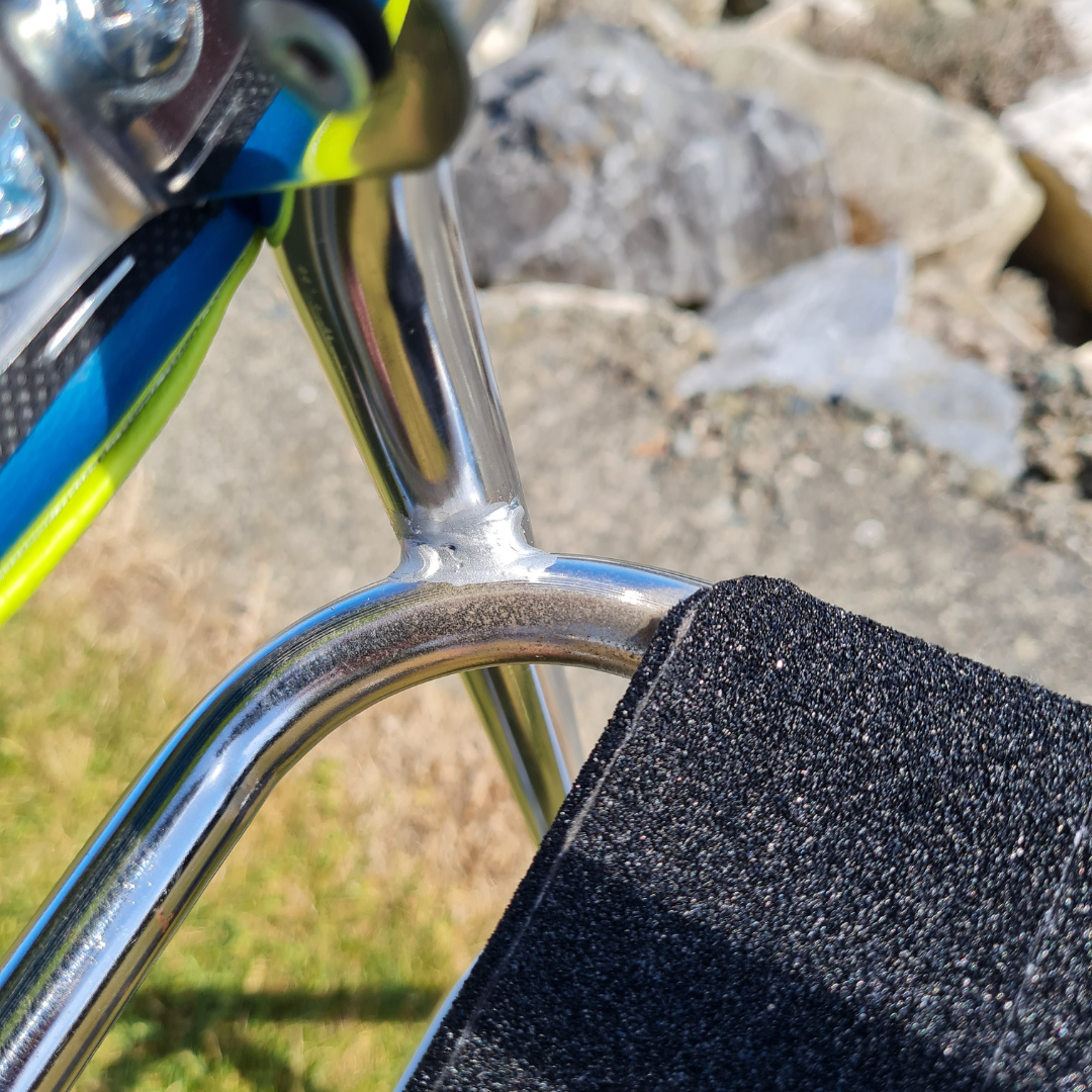 Retro Chrome Step Stool - Seat