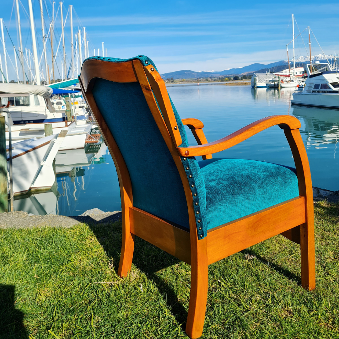 Deco Armchair - 1950's and Footstool