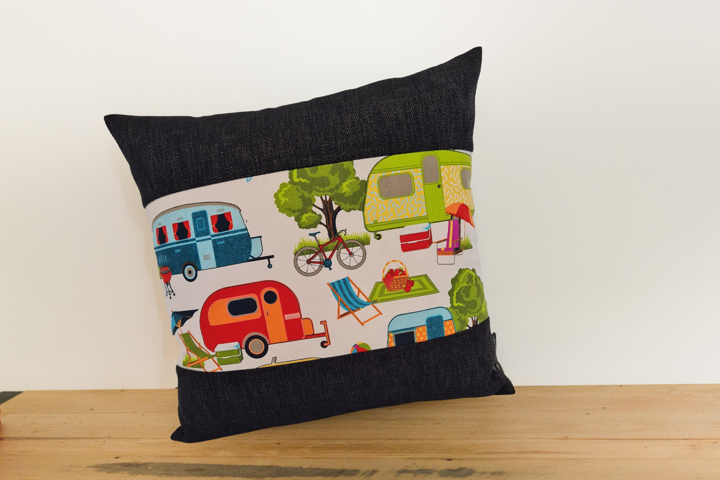 Kiwiana Cushion Cover - Ebony Border - Set of 3