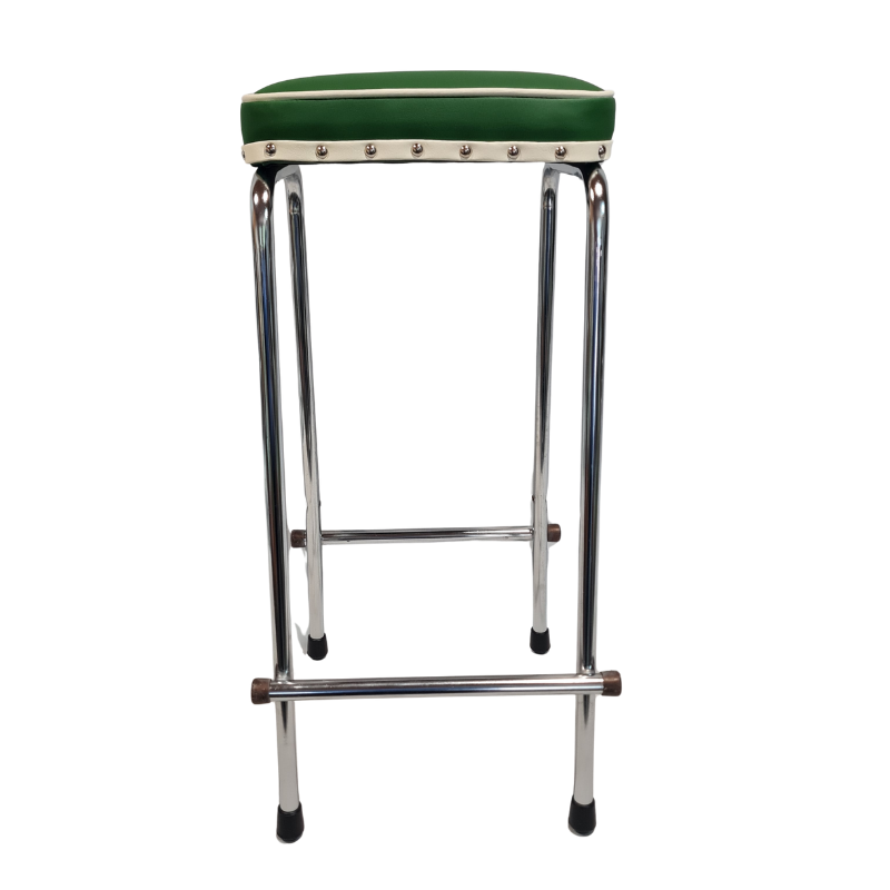 Retro Chrome Stool - Seat TALL