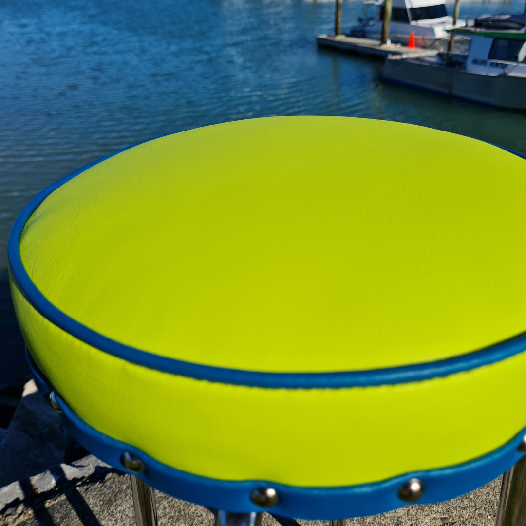 Retro Chrome Stool - Seat
