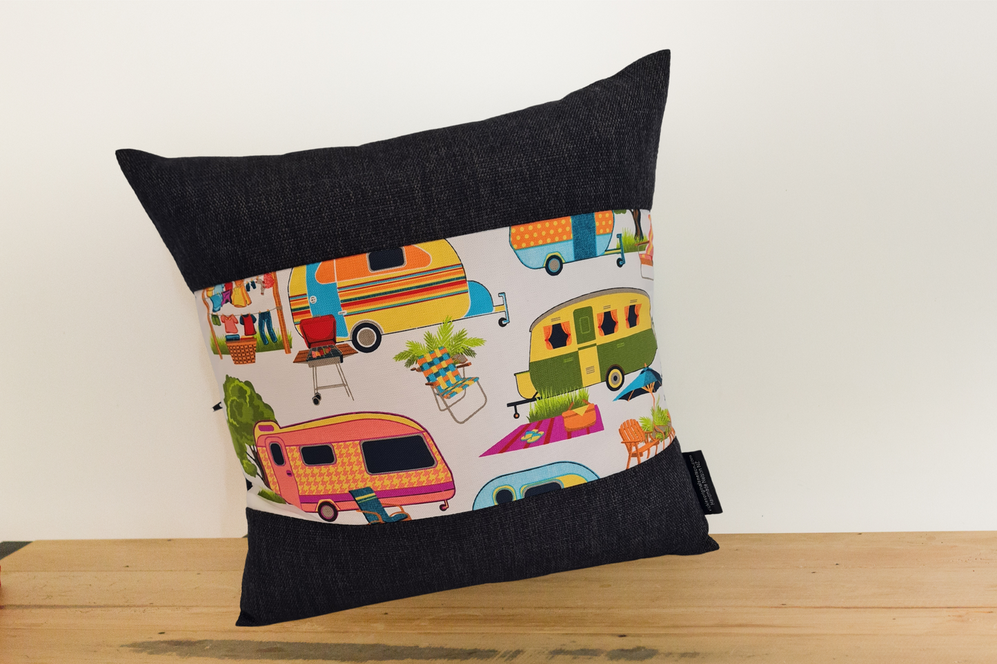 Kiwiana Cushion Cover - Ebony Border - Set of 3