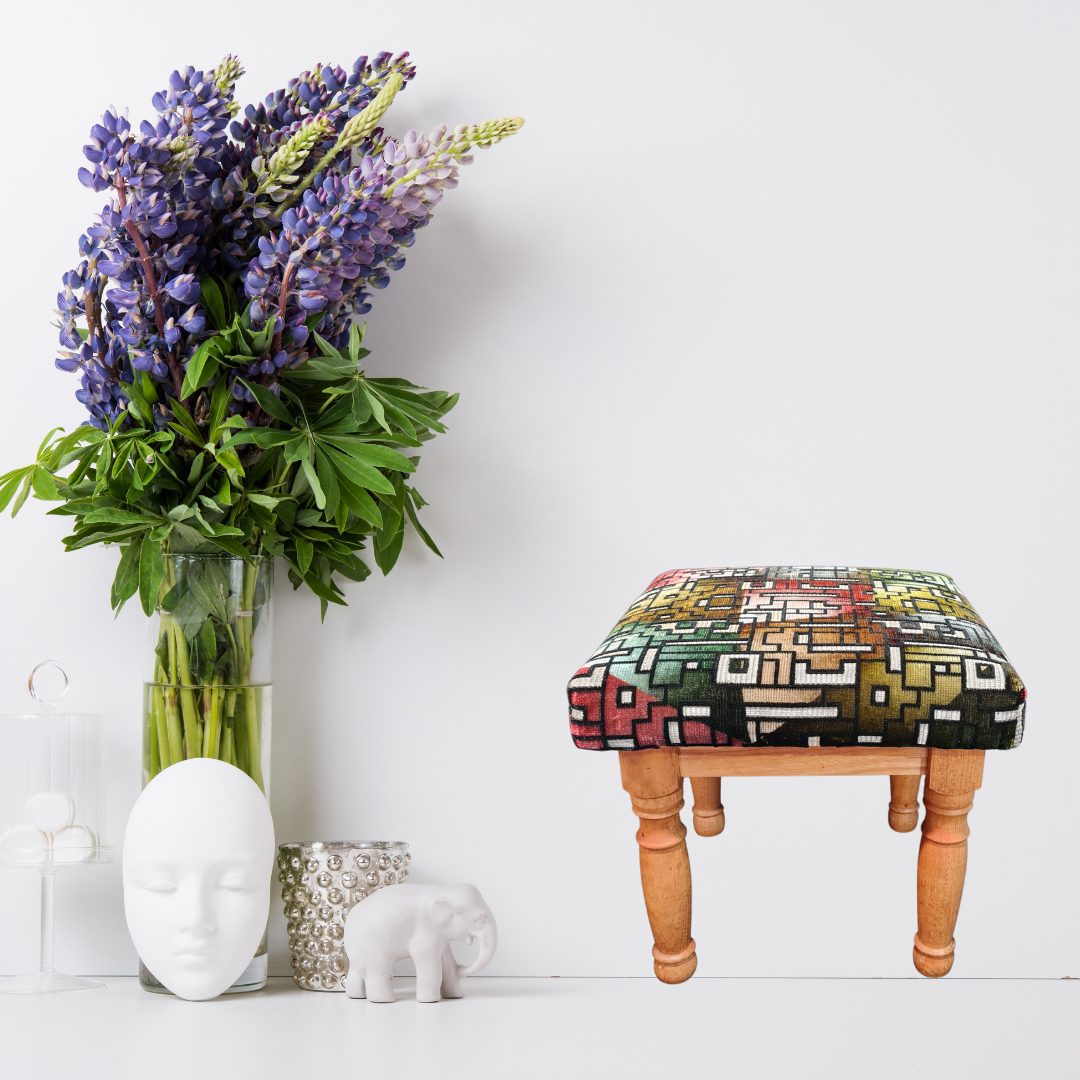 Footstool / Seat Wooden Base NZ MADE