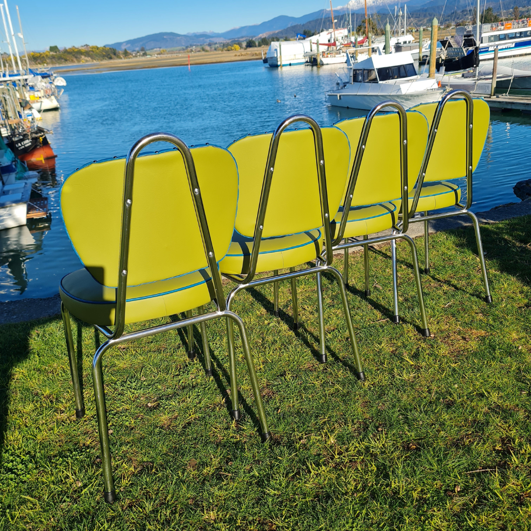 Retro Chrome Chairs "Set of 4"