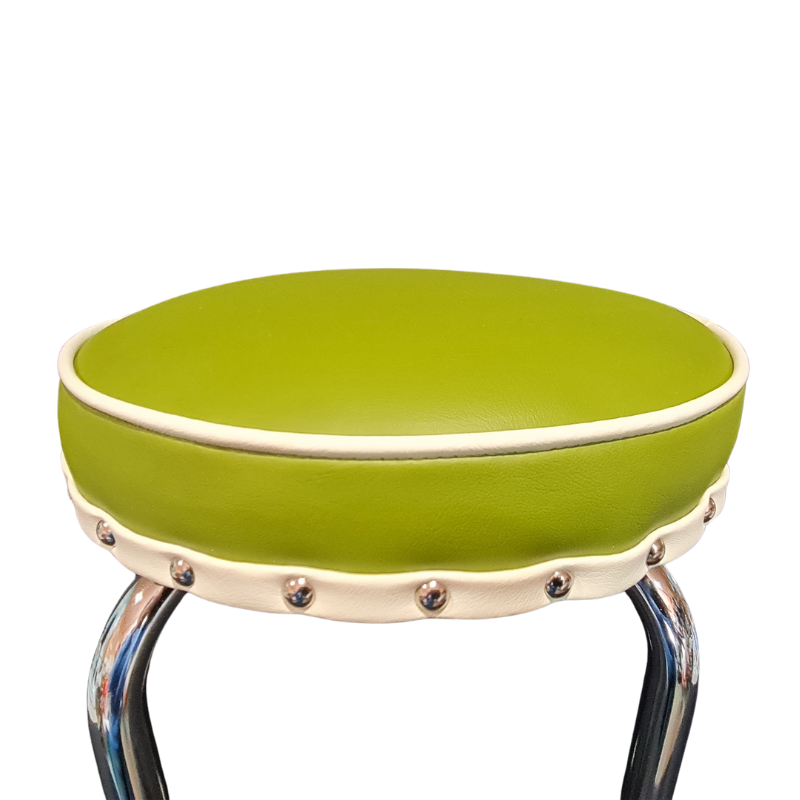 Retro Chrome Stool - Seat