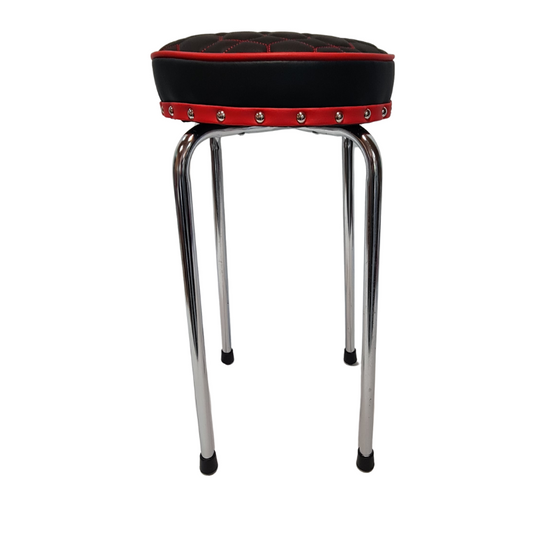 Retro Chrome Stool - Seat