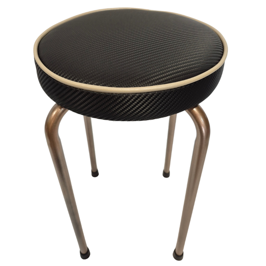 Upcycled Retro Vintage Stool – Copper Finish