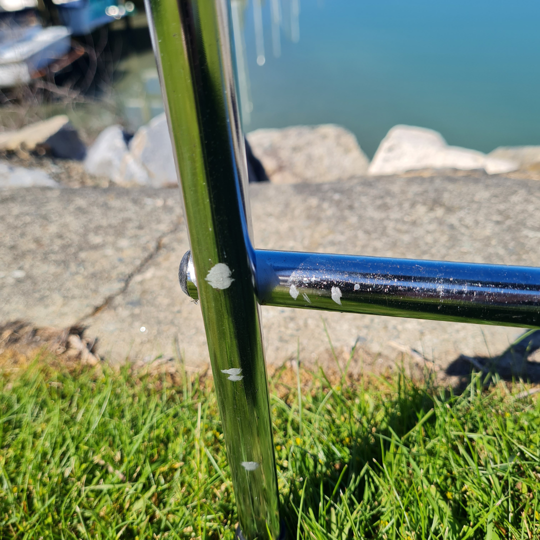 Retro Chrome Step Stool - Seat