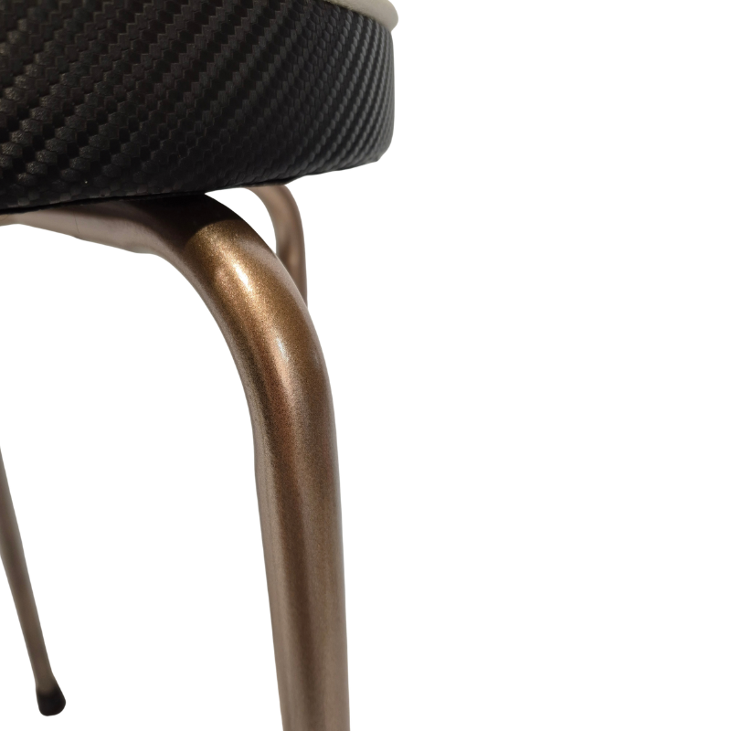 Upcycled Retro Vintage Stool – Copper Finish