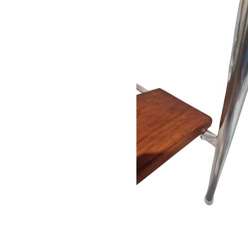 Retro Chrome Step Stool - Seat