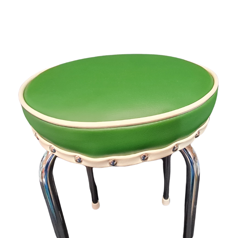 Retro Chrome Stool - Seat