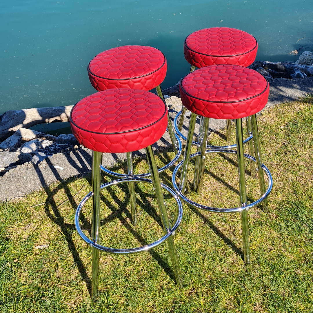 Set of 4 swivel Bar Stools