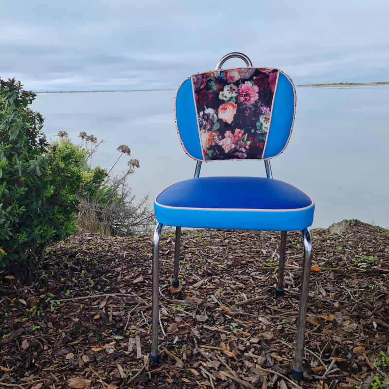 Retro Kitchen Chair's- Flower bomb set of 6