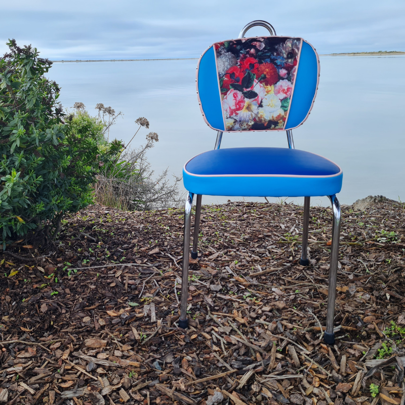 Retro Kitchen Chair's- Flower bomb set of 6