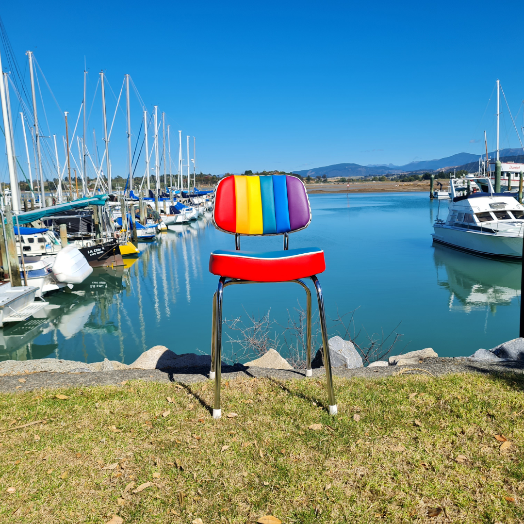 Rainbow Retro Kitchen Chair