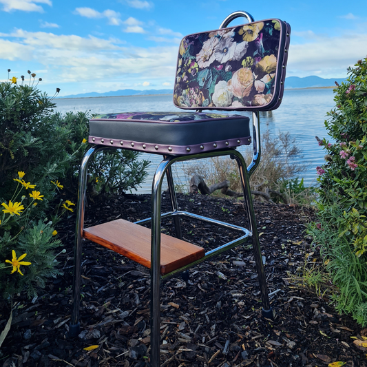 Unique Retro Step Stool - Seat - Wooden Step