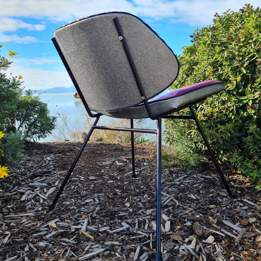 Retro Space Chair and Reversible Groovy Back Circle.