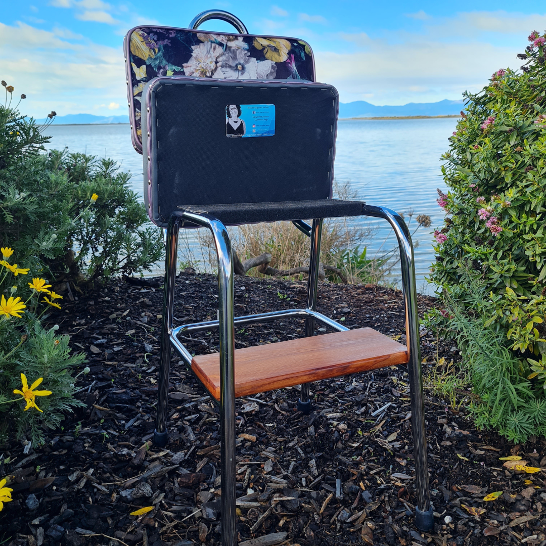 Unique Retro Step Stool - Seat - Wooden Step