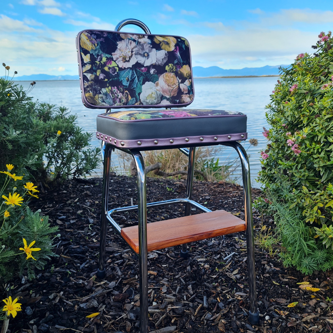 Unique Retro Step Stool - Seat - Wooden Step