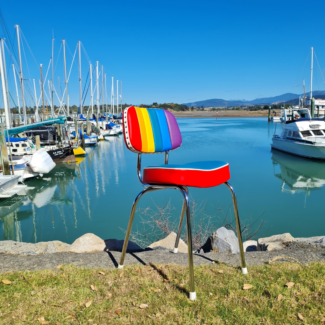 Rainbow Retro Kitchen Chair