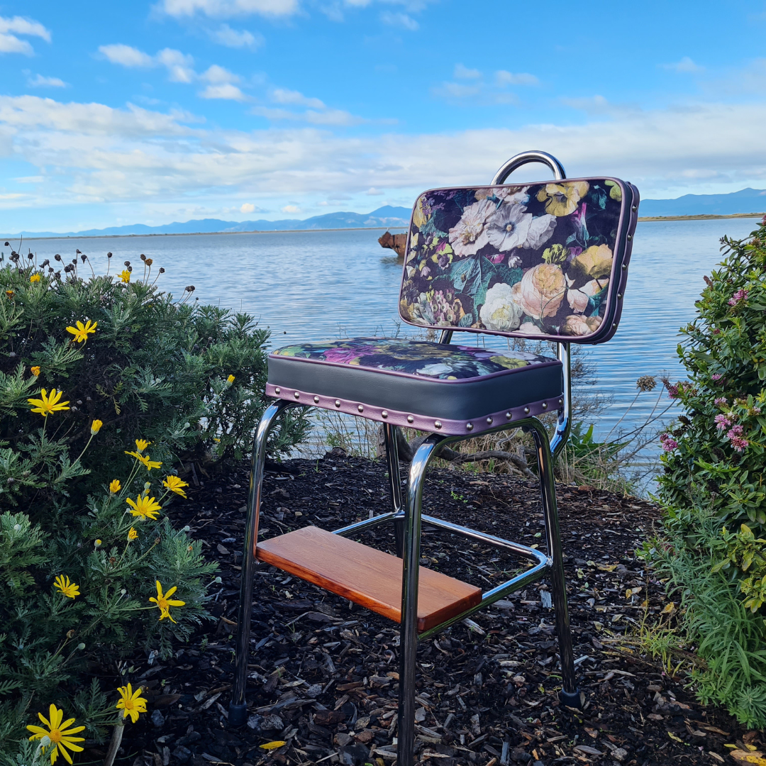 Unique Retro Step Stool - Seat - Wooden Step