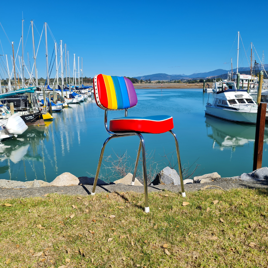Rainbow Retro Kitchen Chair