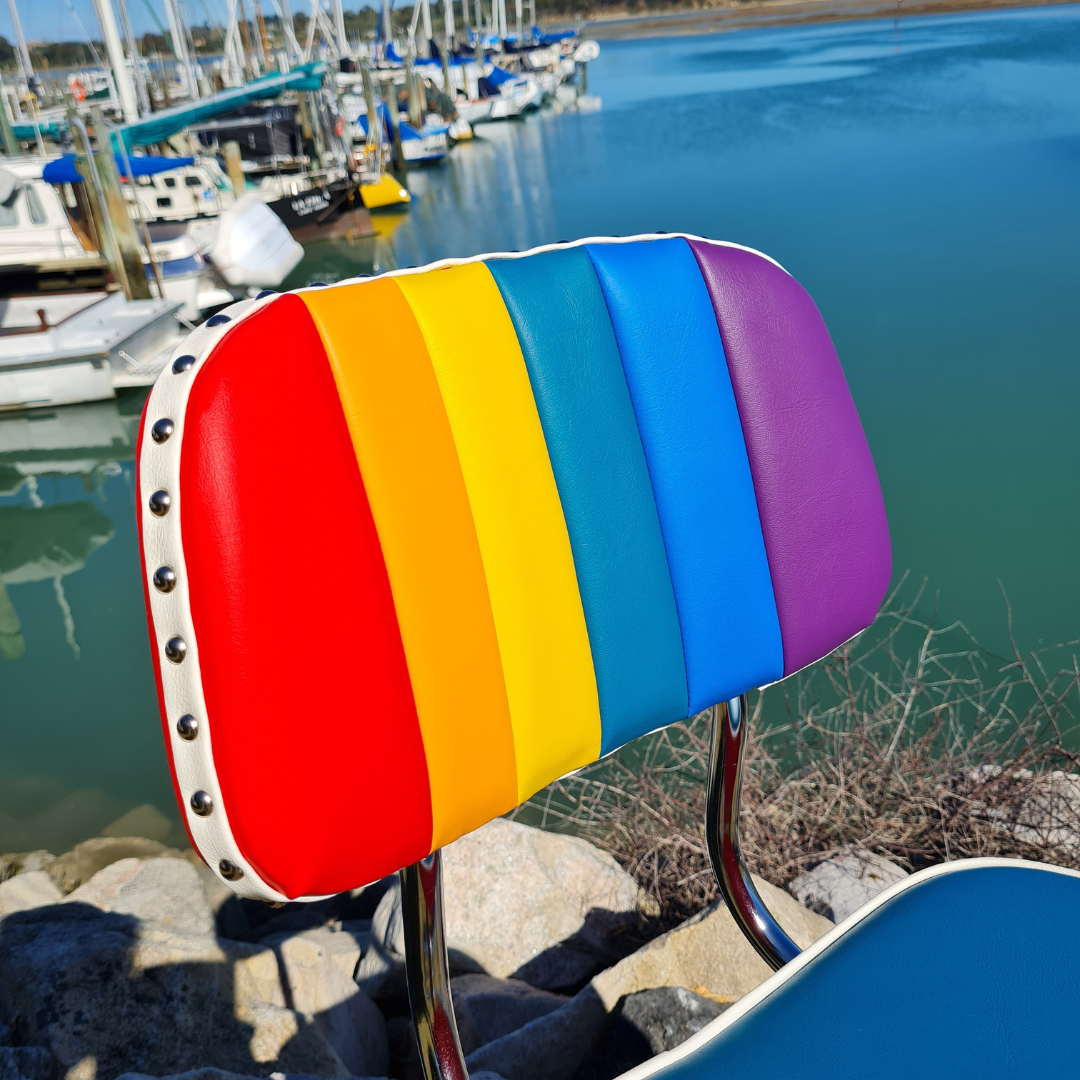 Rainbow Retro Kitchen Chair