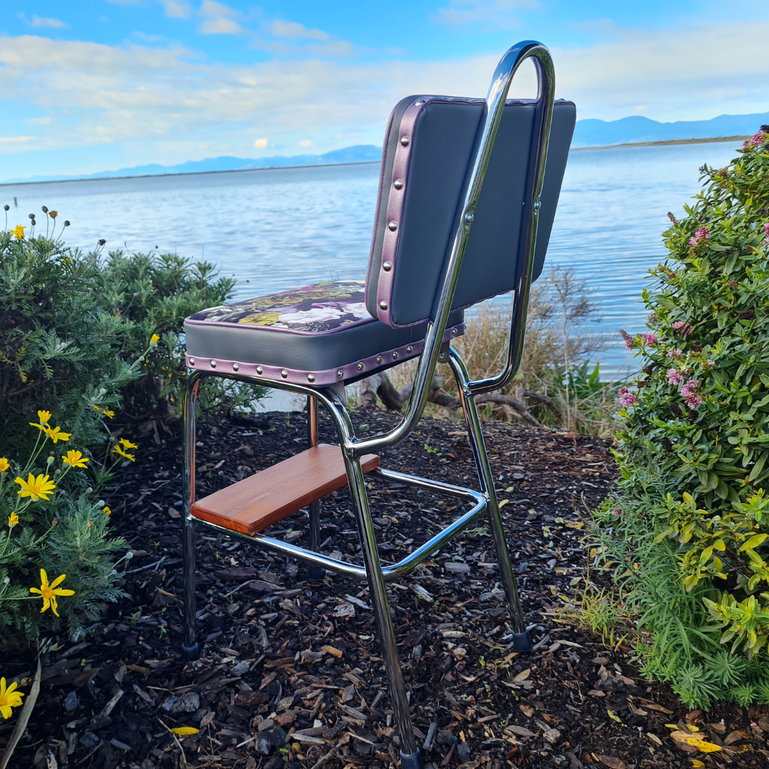 Unique Retro Step Stool - Seat - Wooden Step