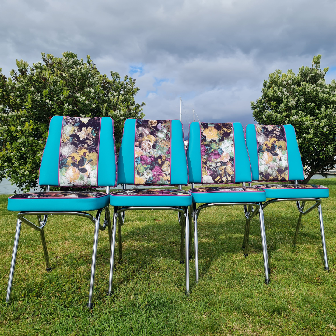 Retro Kitchen Chair's - High backed