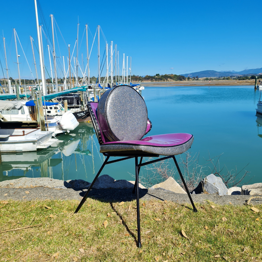 Retro Space Chair and Reversible Groovy Back Circle.
