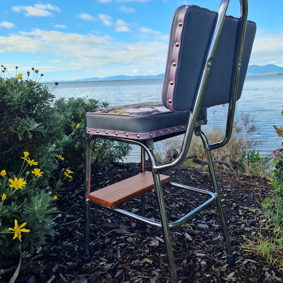 Unique Retro Step Stool - Seat - Wooden Step