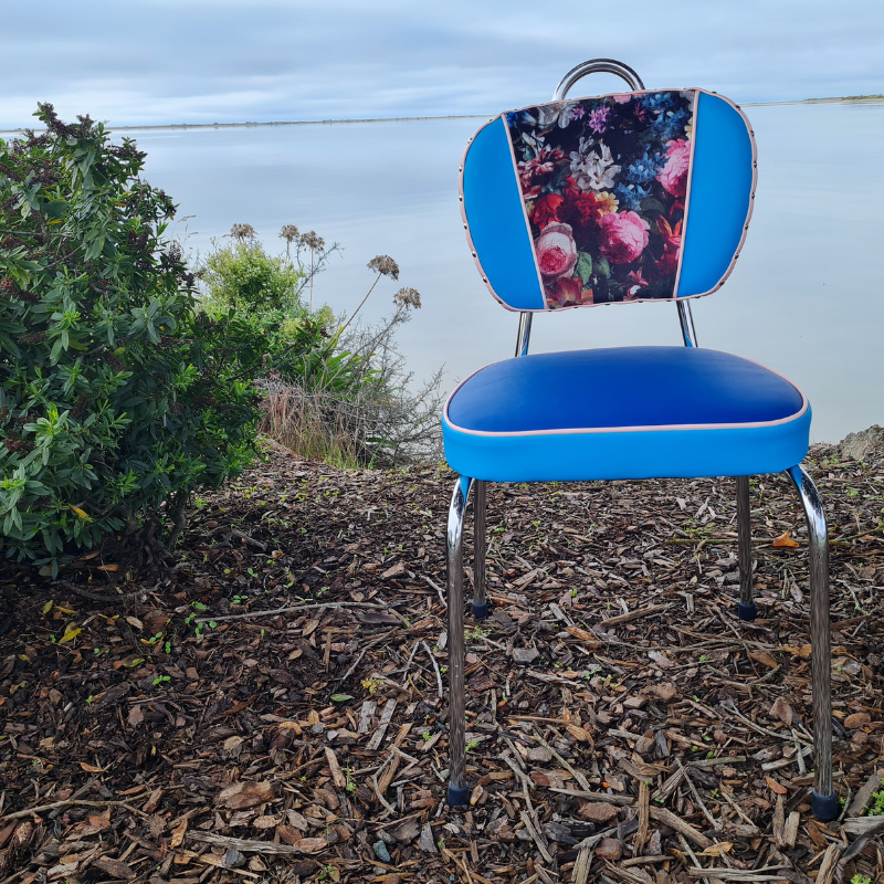 Retro Kitchen Chair's- Flower bomb set of 6
