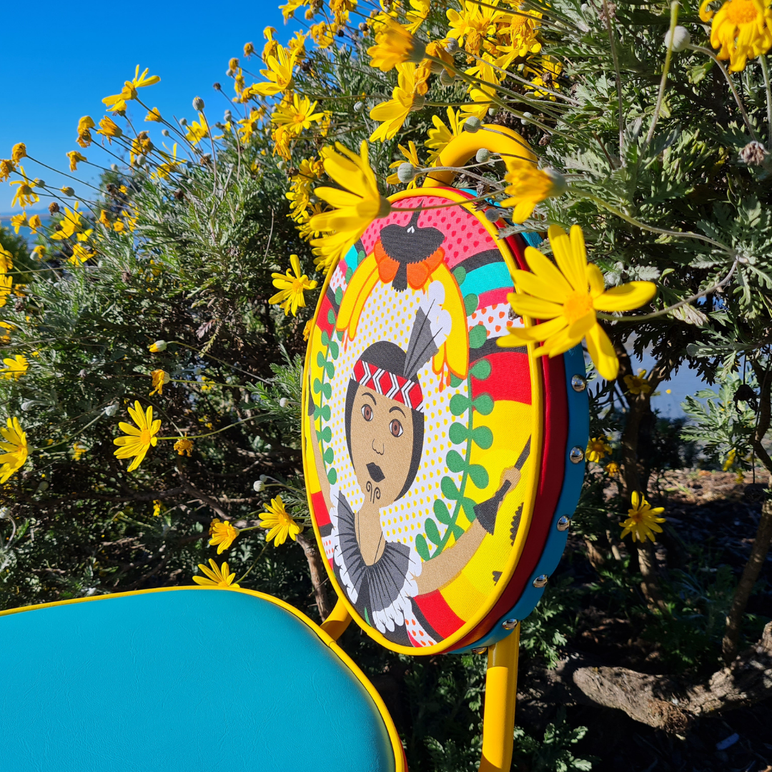 Wahine set of 6 retro chairs