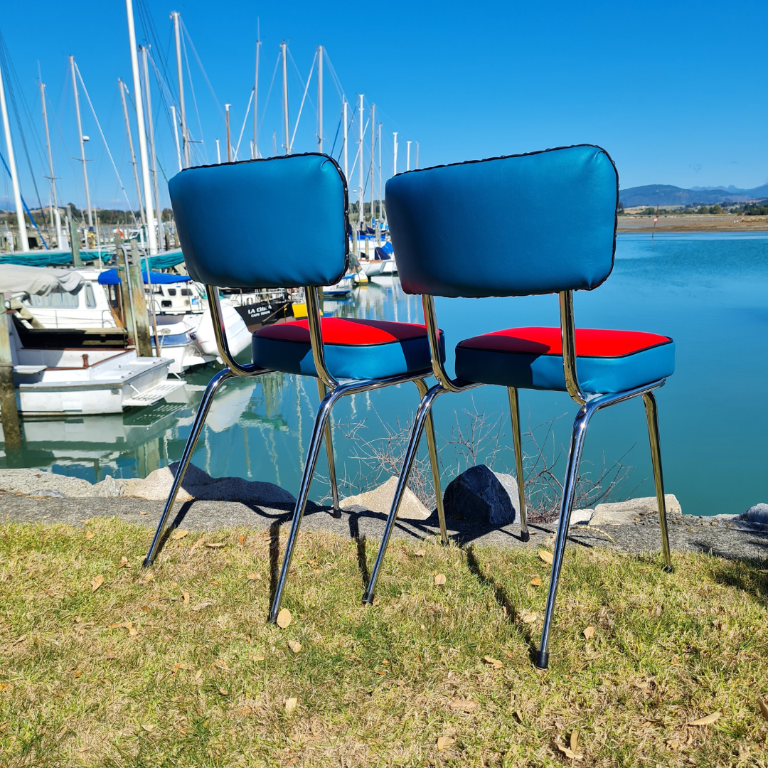 Rainbow Retro Kitchen Chair's - Pair