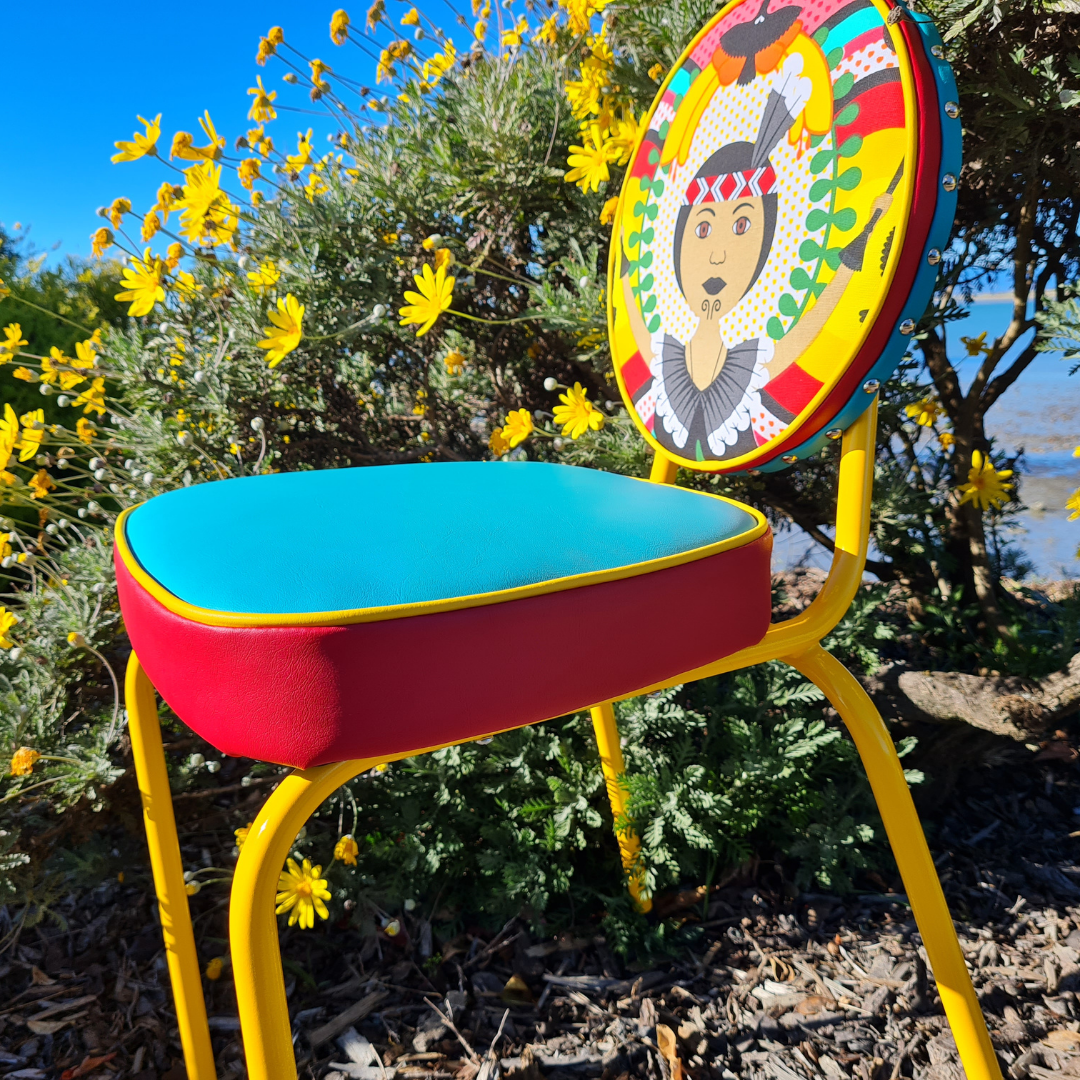 Wahine set of 6 retro chairs