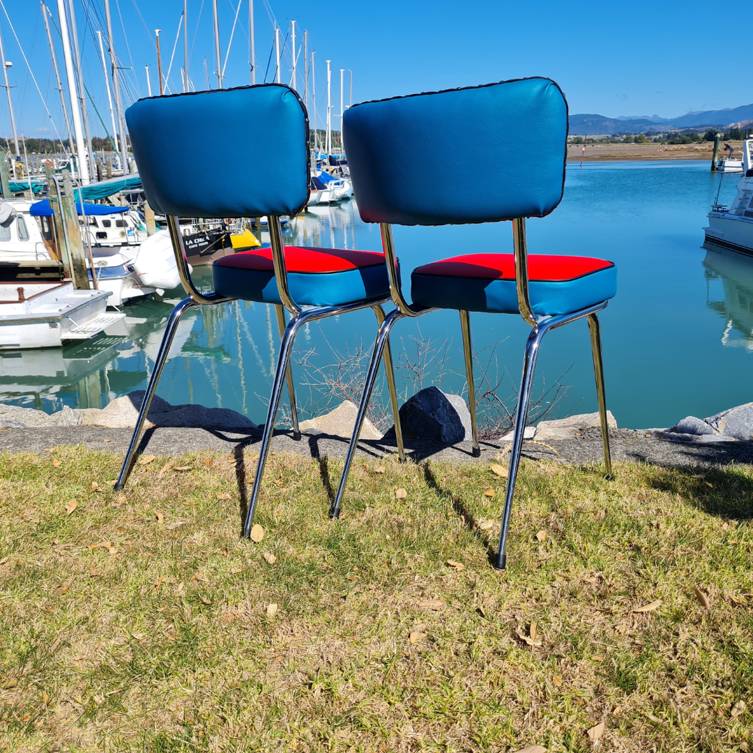 Rainbow Retro Kitchen Chair's - Pair