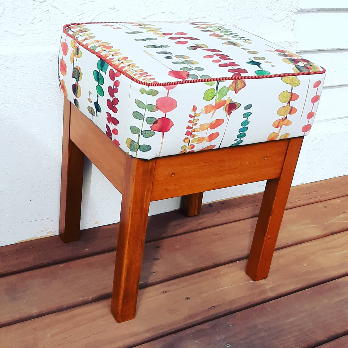 Footstool / Seat Wooden Base