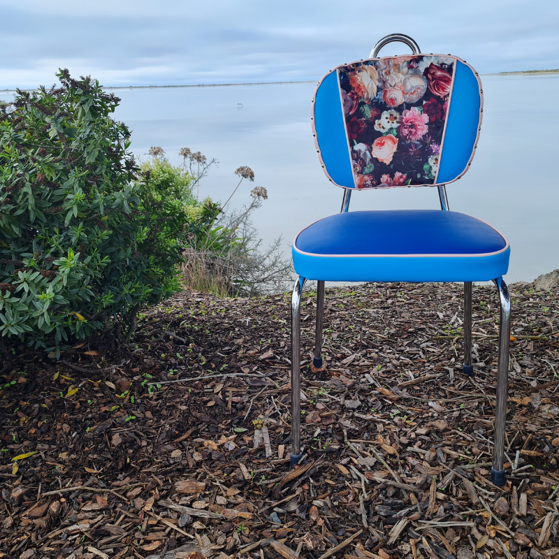 Retro Kitchen Chair's- Flower bomb set of 6