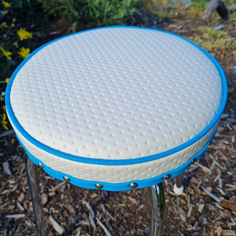 Retro Chrome Stool - Seat