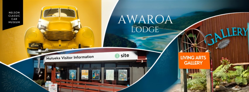 Places I stock: NCCM / Motueka isite / Awaroa Lodge / Living Arts Golden Bay