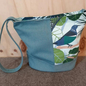 Fantail Shoulder Bag designed and created by Vickie Davis. Made in Nelson New Zealand