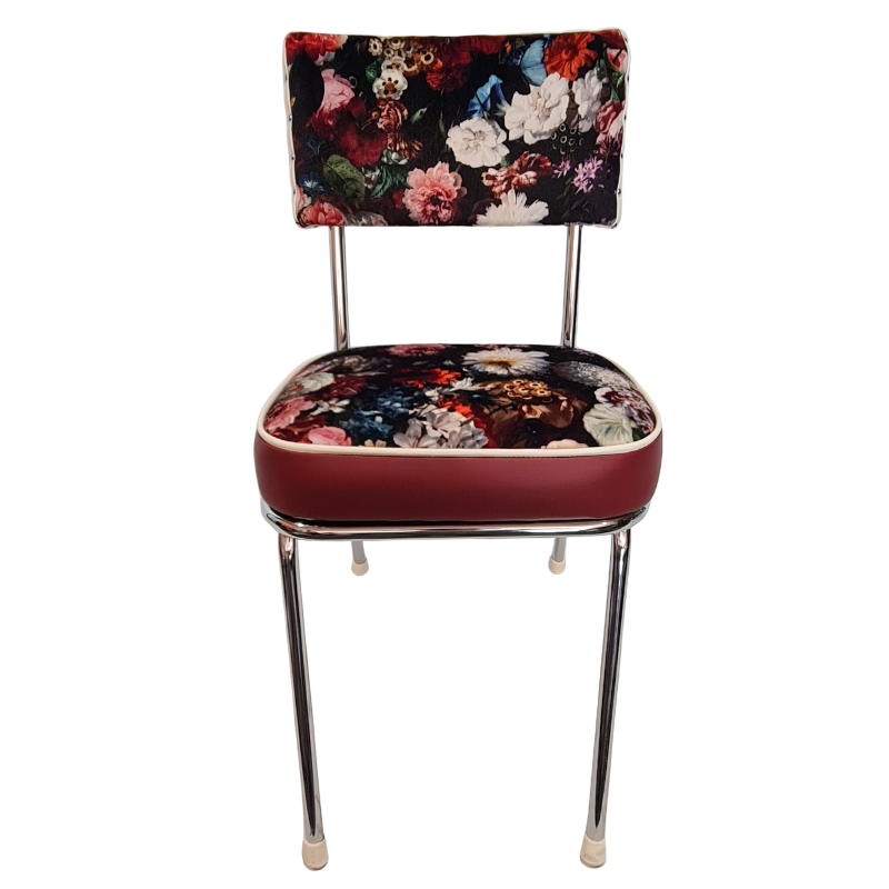 Flowerbomb  Chrome Chairs "Set of 6"