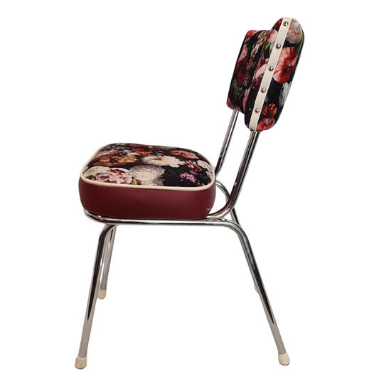 Flowerbomb  Chrome Chairs "Set of 6"