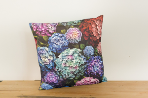 Cushion Cover Hydrangea Bouquet
